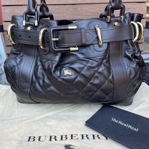 Burberry Prorsum Beaton Large Quilted Leather Bag